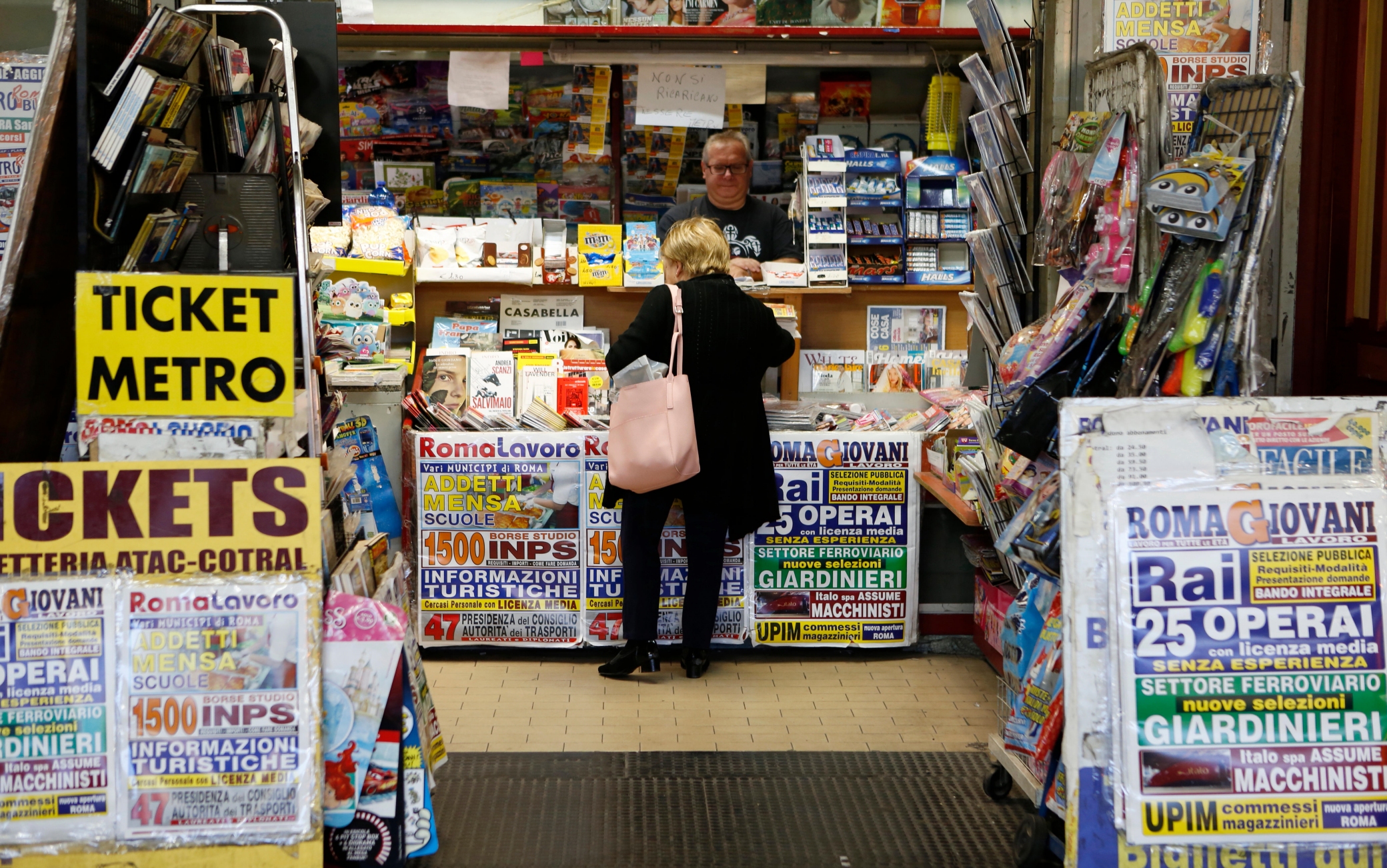 Newsstand, Rome, Lazio, Europe