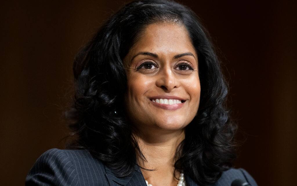 UNITED STATES - APRIL 27: Nusrat Jahan Choudhury, nominee to be U.S. District Judge for the Eastern District of New York, testifies during her Senate Judiciary Committee confirmation hearing on judicial nominations in Dirksen Building on Wednesday, April 27, 2022. (Tom Williams/CQ-Roll Call, Inc via Getty Images)