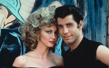 Australian singer and actress Olivia Newton-John and American actor John Travolta as they appear in the Paramount film 'Grease', 1978. (Photo by Paramount Pictures/Fotos International/Getty Images)