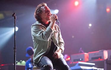 AUSTIN, TEXAS - SEPTEMBER 18: Lead singer, songwriter and guitarist Eddie Vedder of Pearl Jam performs live on stage at Moody Center on September 18, 2023 in Austin, Texas. (Photo by Jim Bennett/Getty Images)