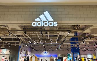 A flagship store of sportswear brand adidas is seen in Shanghai, China, September 29, 2022. (Photo by Costfoto/NurPhoto via Getty Images)