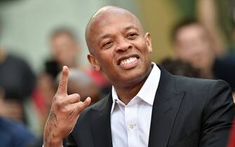 North America Rights - Los Angeles, USA - 20181127 - Record producer Quincy Jones attended his Hand and Footprint Ceremony

-PICTURED: Dr. Dre 
-PHOTO by: /ABACA USA/INSTARimages.com
-untitled-12.jpg

This is an editorial, rights-managed image. Please contact Instar Images LLC for licensing fee and rights information at sales@instarimages.com or call +1 212 414 0207 This image may not be published in any way that is, or might be deemed to be, defamatory, libelous, pornographic, or obscene. Please consult our sales department for any clarification needed prior to publication and use. Instar Images LLC reserves the right to pursue unauthorized users of this material. If you are in violation of our intellectual property rights or copyright you may be liable for damages, loss of income, any profits you derive from the unauthorized use of this material and, where appropriate, the cost of collection and/or any statutory damages awarded