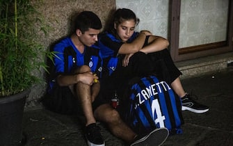Tifosi dell'Inter delusi
