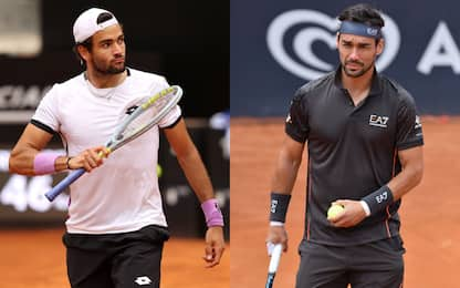 Berrettini e Fognini vanno a Roma: hanno wild card