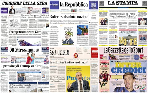 le prime pagine dei quotidiani di oggi 22 febbraio la rassegna stampa di sky tg24