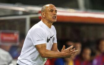 epa10702748 Slovakia head coach Francesco Calzona during the UEFA Euro 2024 qualifying soccer match between Liechtenstein and Slovakia, in Vaduz, Liechtenstein, 20 June 2023.  EPA/PATRICK B. KRAEMER