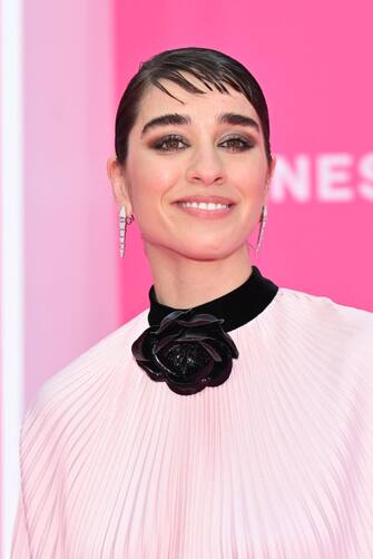 CANNES, FRANCE - APRIL 19: Simona Tabasco attends the closing ceremony during the 6th Canneseries International Festival : Day Six on April 19, 2023 in Cannes, France. (Photo by Stephane Cardinale - Corbis/Corbis via Getty Images)