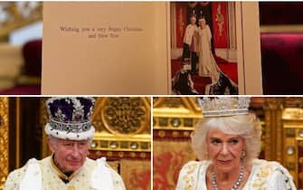 Re Carlo III e la regina consorte Camilla nella cartolina di Natale del 2023