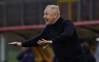 massimiliano alvini (coach perugia calcio) during the Italian soccer Serie B match AC Perugia vs US Cremonese on February 19, 2022 at the Stadio Renato Curi in Perugia, Italy (Photo by Loris Cerquiglini/LiveMedia/NurPhoto via Getty Images)