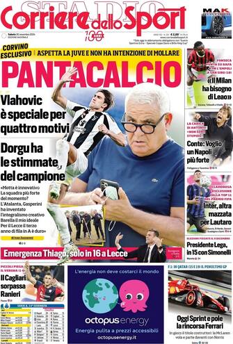 la prima pagina del corriere