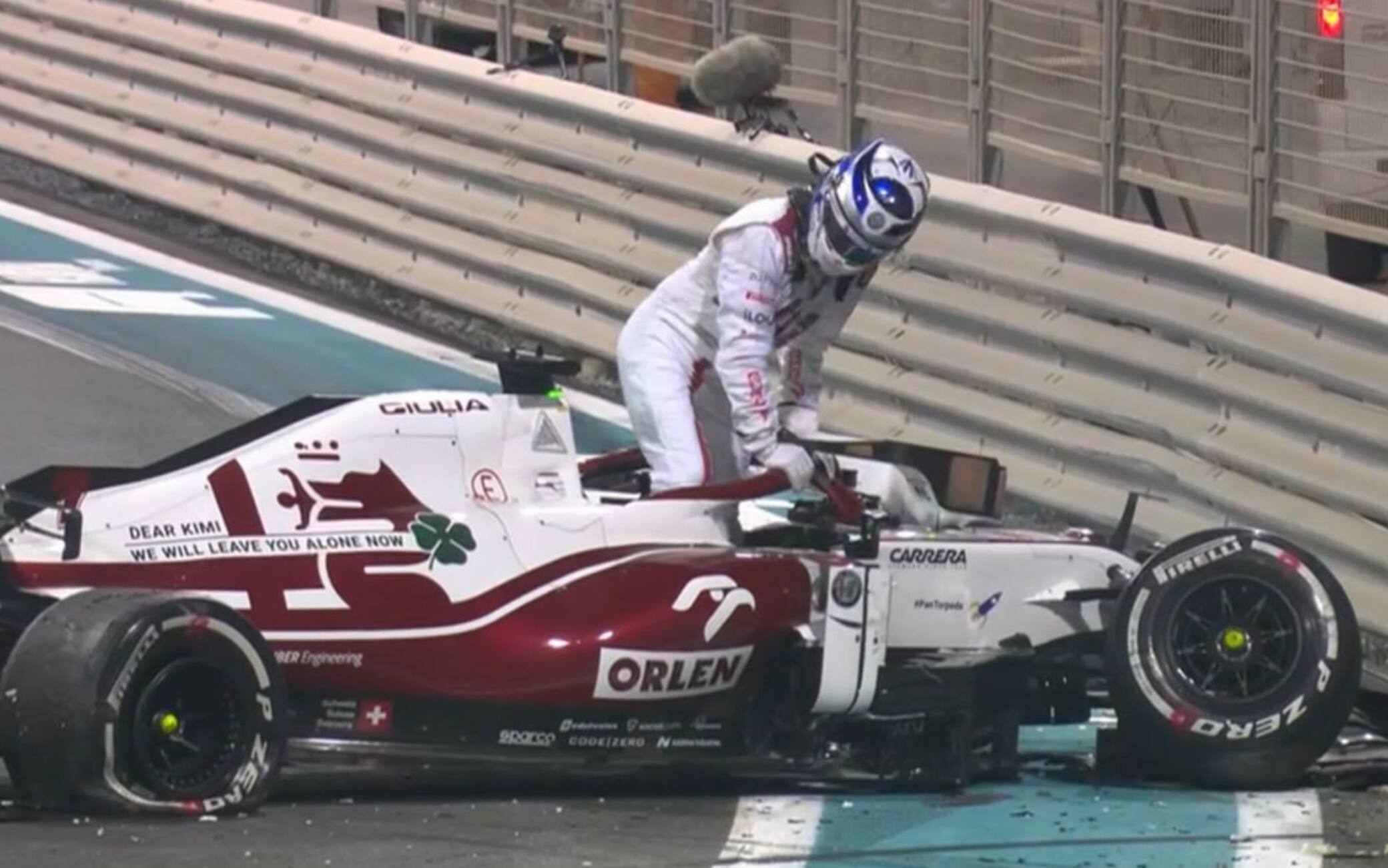 F1, lincidente di Raikkonen nelle Libere 2 ad Abu Dhabi