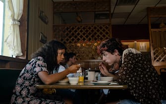 Taylor Russell (left) as Maren and Timothée Chalamet (right) as Lee in BONES AND ALL, directed by Luca Guadagnino, a Metro Goldwyn Mayer Pictures film.

Credit: Yannis Drakoulidis / Metro Goldwyn Mayer Pictures

© 2022 Metro-Goldwyn-Mayer Pictures Inc.  All Rights Reserved.