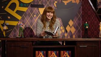 Bryce Dallas Howard is Elly Conway in ARGYLLE, directed by Matthew Vaughn