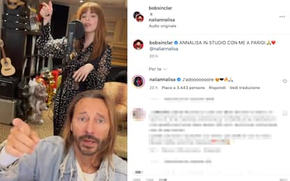 Annalisa in studio con Bob Sinclar per il remix di "Sinceramente"