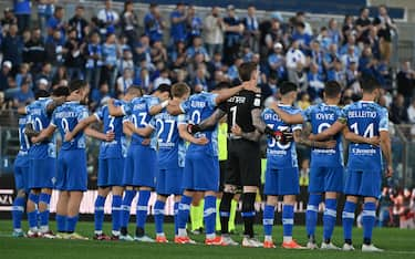 Team of Calcio Como before the Serie B BKT football match between Calcio Como and Cosenza Calcio on 10 of May 2024 at the Giuseppe Senigallia stadium in Como, Italy. Photo Tiziano Ballabio