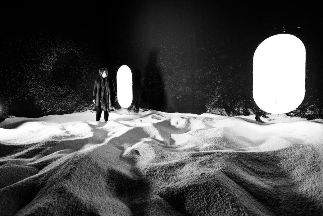 Fabio Mauri, Luna, 1968. Foto: Yuma Martellanz, 2016. Courtesy the Estate of Fabio Mauri and Hauser & Wirth