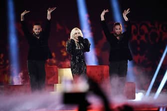 Mandatory Credit: Photo by Jessica Gow/TT/Shutterstock (14472659ao)
Nebulossa representing Spain with the song "Zorra"
 during the second semi-final of the 68th edition of the Eurovision Song Contest (ESC) at the Malmö Arena, in Malmö, Sweden, on Thursday 09 May, 2024.
Eurovision Song Contest 2024, Malmö, Sweden - 09 May 2024
