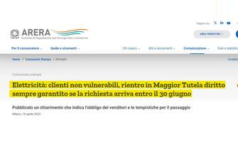 fine mercato tutelato