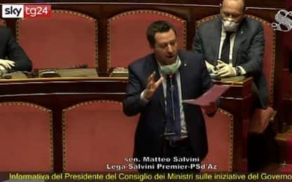 Coronavirus, Salvini: "Collaborativi, non spettatori. Bene Draghi"