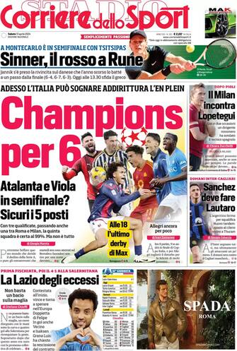 prime pagine oggi