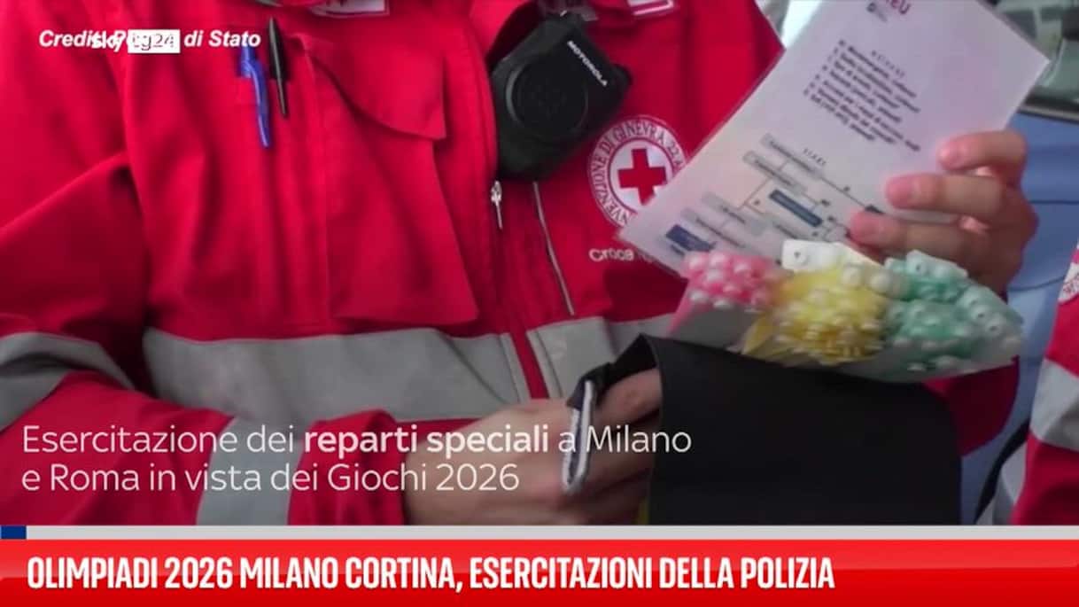 olimpiadi 2026 milano cortina esercitazioni della polizia