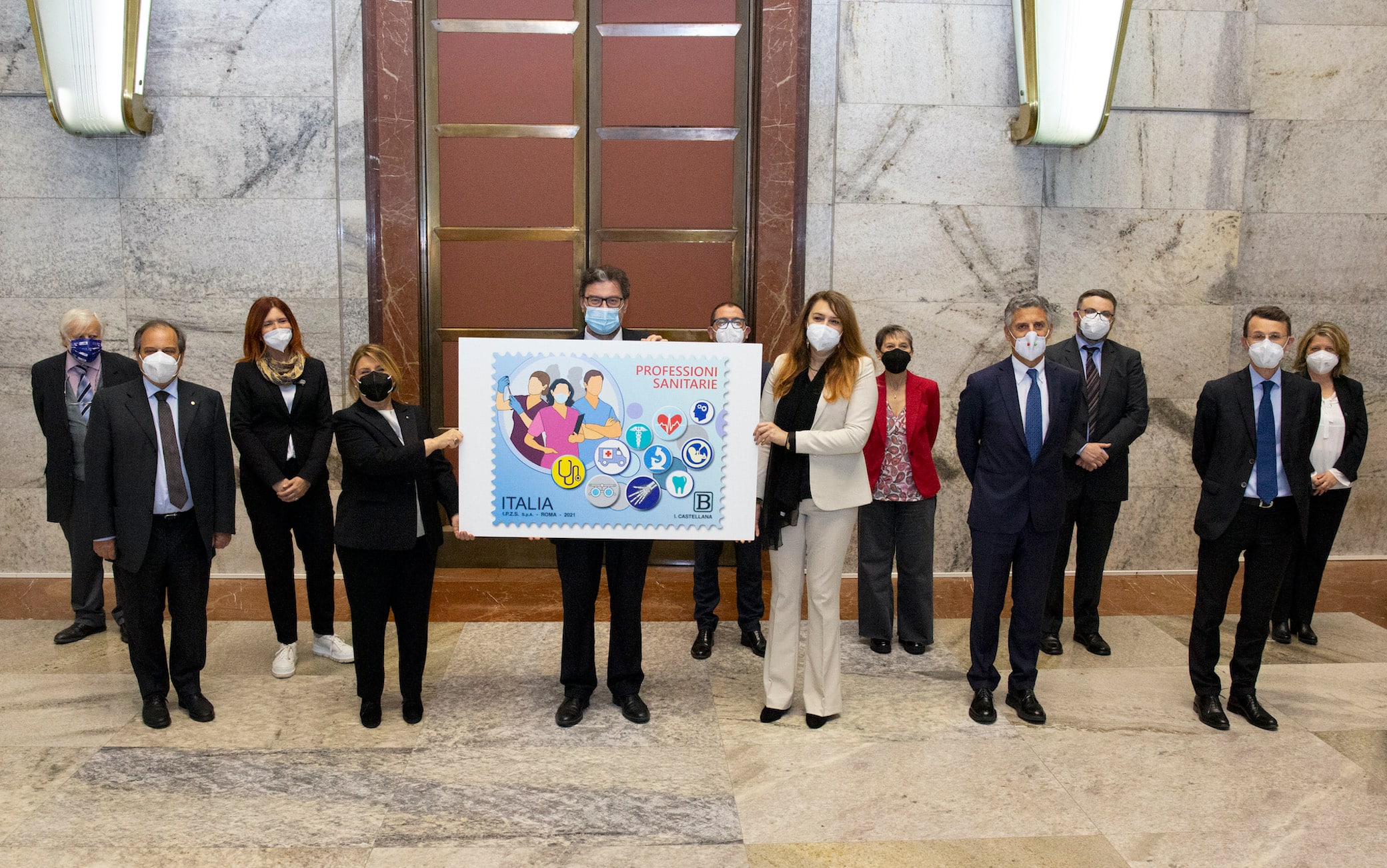 Francobollo dedicato alle professioni sanitarie: cerimonia di presentazione