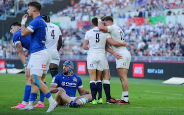England exultation  during   Italy vs England, Rugby Six Nations match in Rome, Italy, February 03 2024