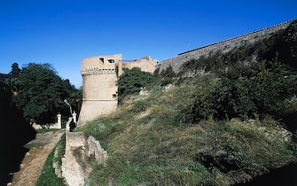 ITALY - CIRCA 2016: Interior of the Castle of Charles V, Crotone, Calabria. Italy, 9th century. (Photo by DeAgostini/Getty Images)