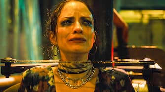 USA. Paulette Hernandez in a scene from the  (C)Lionsgate new film: Saw X (2023). 
Plot: Chasing a promising procedure that would allegedly cure his cancer, John Kramer heads towards Mexico to go through an experimental treatment, only to find out he was prey for a scam. Now, the scammers becomes the prey on Jigsaw's new game.
Ref: LMK110-J10099-080823
Supplied by LMKMEDIA. Editorial Only.
Landmark Media is not the copyright owner of these Film or TV stills but provides a service only for recognised Media outlets. pictures@lmkmedia.com