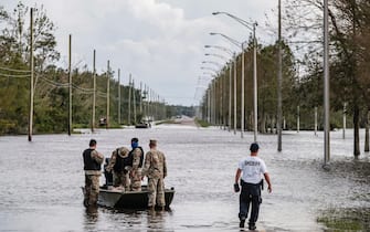 Strade allagate in Louisiana per l'uragano Ida