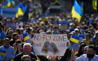 manifestazione a favore dell'ucraina