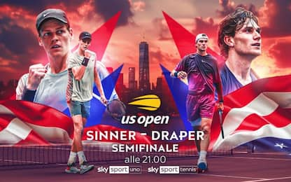 È il giorno delle semifinali: Sinner-Draper ore 21