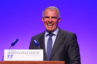 Carsten Spohr, chief executive officer of Deutsche Lufthansa AG, at the Christian Democratic Union (CDU) Economy Forum in Berlin, Germany, on Tuesday, May 23, 2023. The health of Germany's economy will take center stage this week with multiple reports that may illustrate persisting malaise.Â Photographer: Krisztian Bocsi/Bloomberg via Getty Images