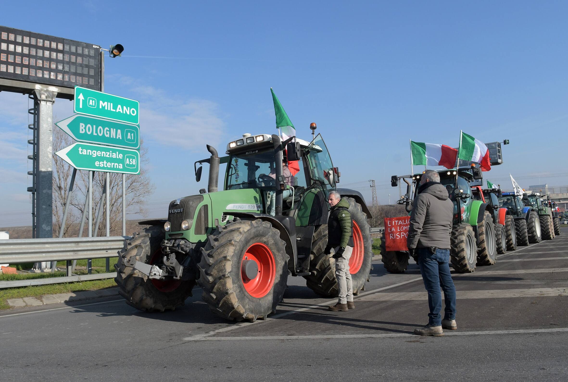 Proteste degli agricoltori a Milano