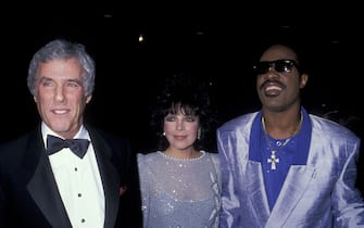 Burt Bacharach, Carole Bayer Sager and Stevie Wonder (Photo by Ron Galella, Ltd./Ron Galella Collection via Getty Images)