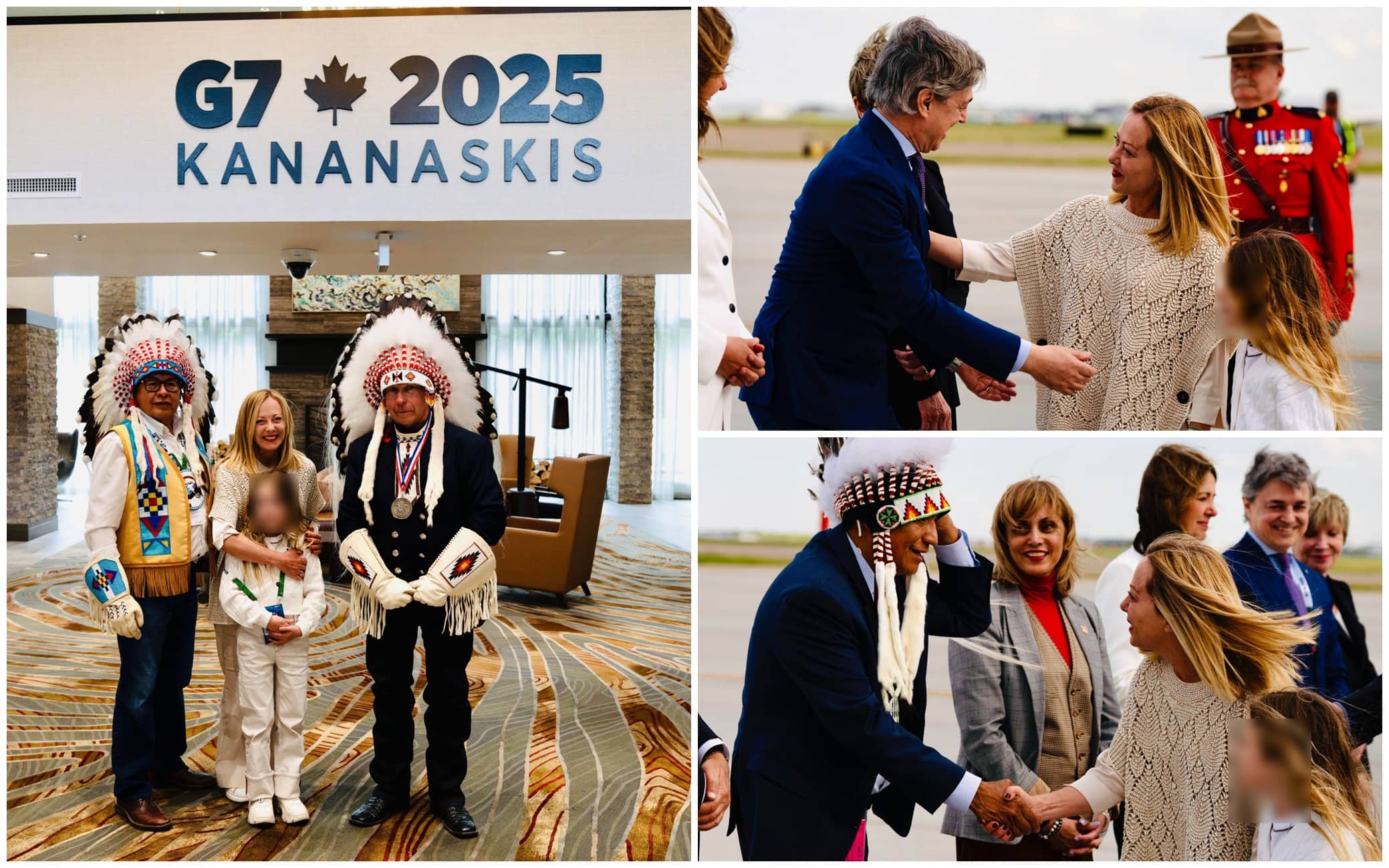 La premier Meloni in Canada per il G7 La premier Meloni in Canada per il G7