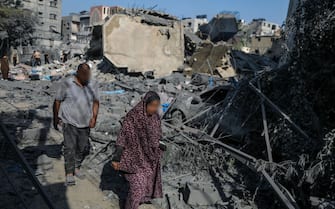 Displaced people in Gaza due to the war with Israel
