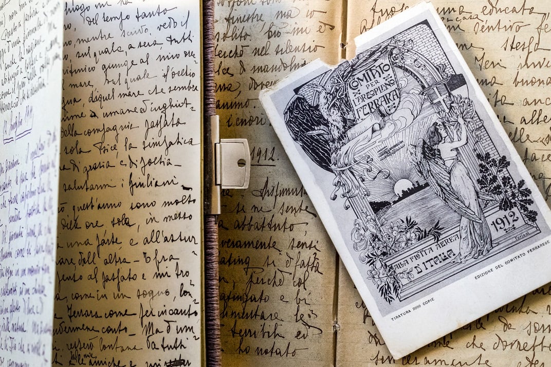 Uno dei diari conservati nell'Archivio di Piave Santo Stefano (Credits: Luigi Burroni)