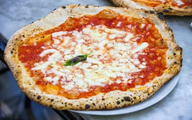 Pizza at Pizzeria da Michele, Naples, Italy