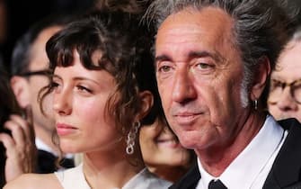 CANNES, FRANCE - MAY 21: (L-R) Celeste Dalla Porta, Paolo Sorrentino and Stefania Sandrelli attend the "Parthenope" Red Carpet at the 77th annual Cannes Film Festival at Palais des Festivals on May 21, 2024 in Cannes, France. (Photo by Ernesto Ruscio/Getty Images)