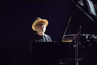 CASERTA, ITALY - AUGUST 04: Ludovico Einaudi performs in the Aperia of the Royal Palace of Caserta on August 04, 2021 in Caserta, Italy. (Photo by Ivan Romano/Getty Images)