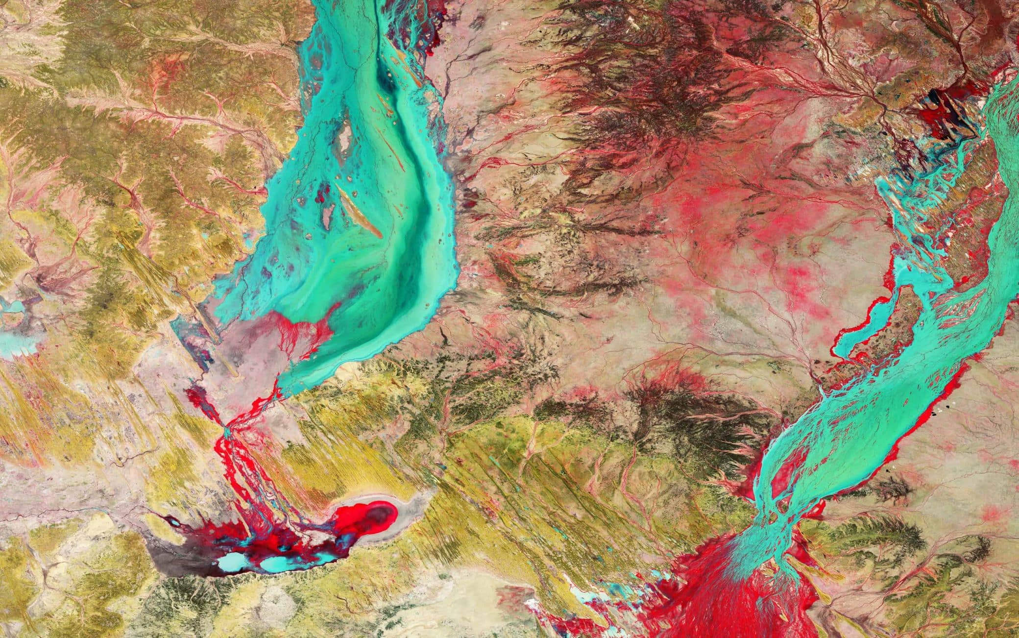 L'area fotografata dai satelliti dell'Esa