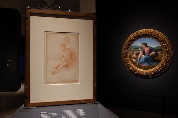 Installation view of Raphael: Sublime Poetry, on view March 29–June 28, 2026 at The Metropolitan Museum of Art. Photo by Eileen Travell, Courtesy of The Met