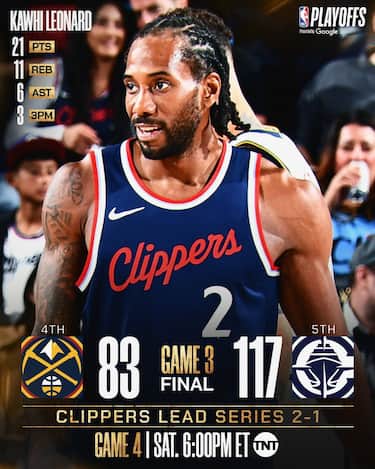 L.A. CLIPPERS-DENVER NUGGETS GARA-3 117-94 (SERIE 2-1)