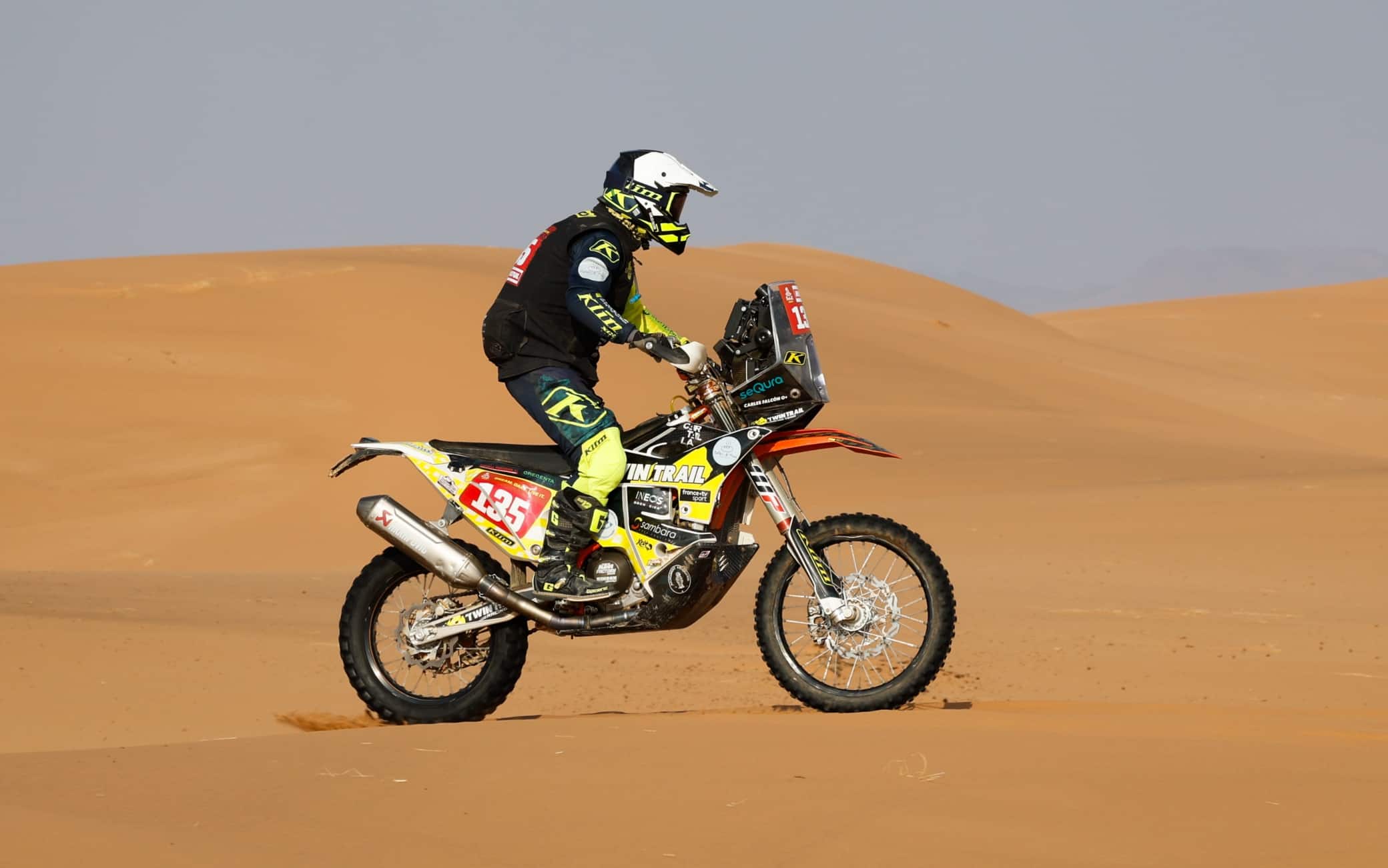 Carles Falcon durante la seconda tappa della Dakar 2024