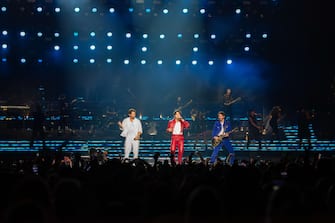 The Jonas Brothers, NICK JONAS, KEVIN JONAS and JOE JONAS brought the the North American leg of their 2023 2024 World Tour to Globe Life Field in Arlington, Texas. The tour started on August 12 at Yankee Stadium in New York and will end on june 20, 2024 in Belfast, Northern Ireland. 

Credit Image: Brian McLean/ZUMA Press Wire



Pictured: Nick Jonas,Kevin Jonas,Joe Jonas

Ref: SPL9894608 300823 NON-EXCLUSIVE

Picture by: Zuma / SplashNews.com



Splash News and Pictures

USA: 310-525-5808 
UK: 020 8126 1009

eamteam@shutterstock.com



World Rights, No Argentina Rights, No Belgium Rights, No China Rights, No Czechia Rights, No Finland Rights, No France Rights, No Hungary Rights, No Japan Rights, No Mexico Rights, No Netherlands Rights, No Norway Rights, No Peru Rights, No Portugal Rights, No Slovenia Rights, No Sweden Rights, No Taiwan Rights, No United Kingdom Rights