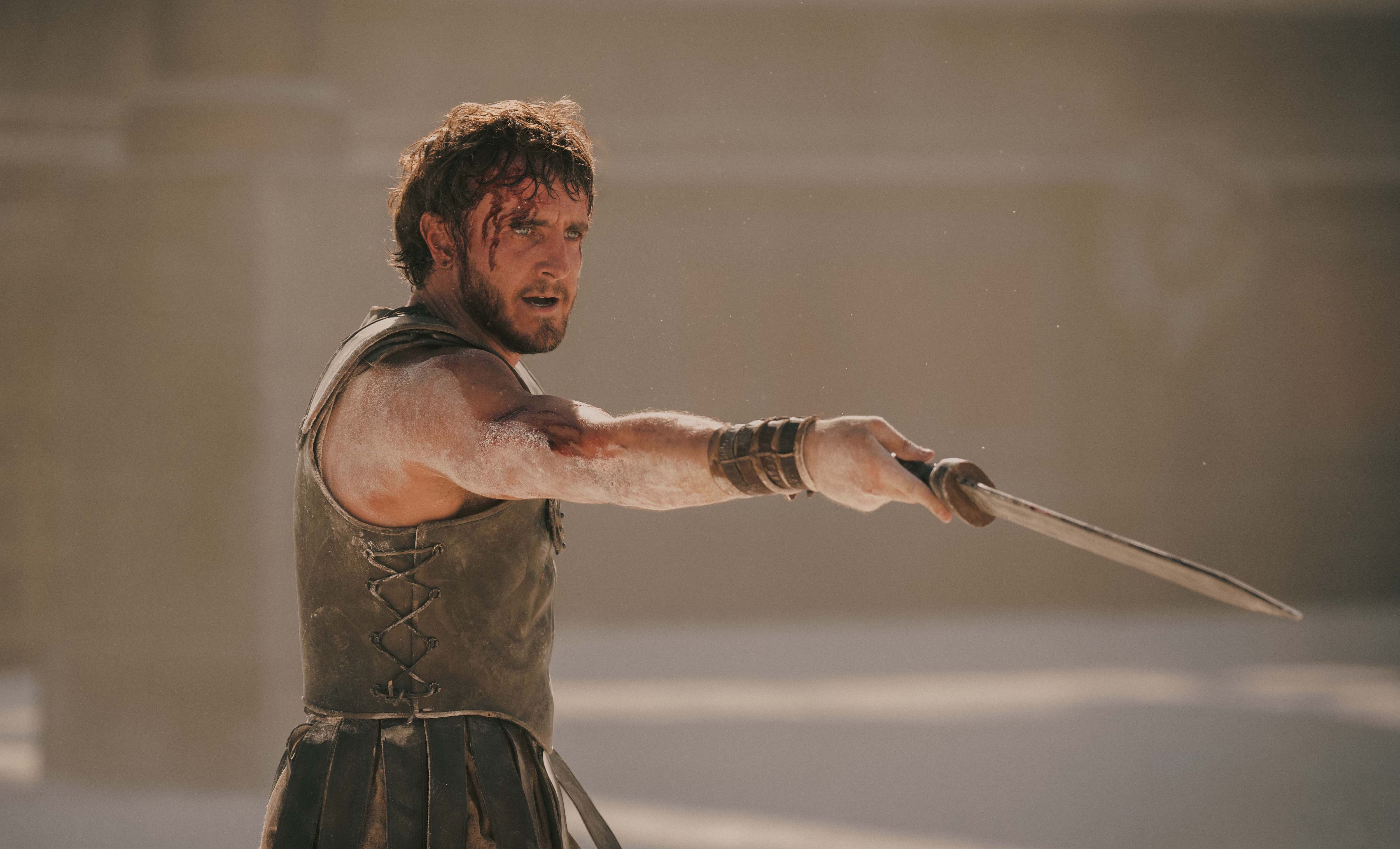 Gladiator II Paul Mescal plays Lucius in Gladiator II from Paramount Pictures.
