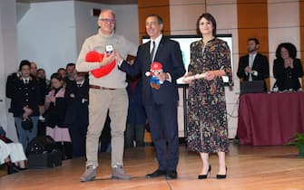 Milano - Consegna degli Ambrogini d'\'' Oro di parte del sindaco Giuseppe Sala e Elena Buscemi al Teatro Dal Verme, nella foto Medaglia D'\'' Oro Mario Vincenzo Donadio (Milano - 2024-12-07, Duilio Piaggesi) p.s. la foto e'\'' utilizzabile nel rispetto del contesto in cui e'\'' stata scattata, e senza intento diffamatorio del decoro delle persone rappresentate