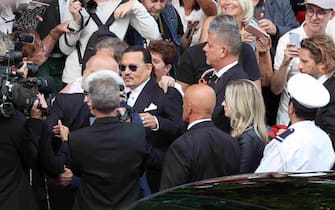 CANNES, FRANCE - MAY 16: Johnny Depp attends the "Jeanne du Barry" Screening & opening ceremony red carpet at the 76th annual Cannes film festival at Palais des Festivals on May 16, 2023 in Cannes, France. (Photo by Mike Coppola/Getty Images)