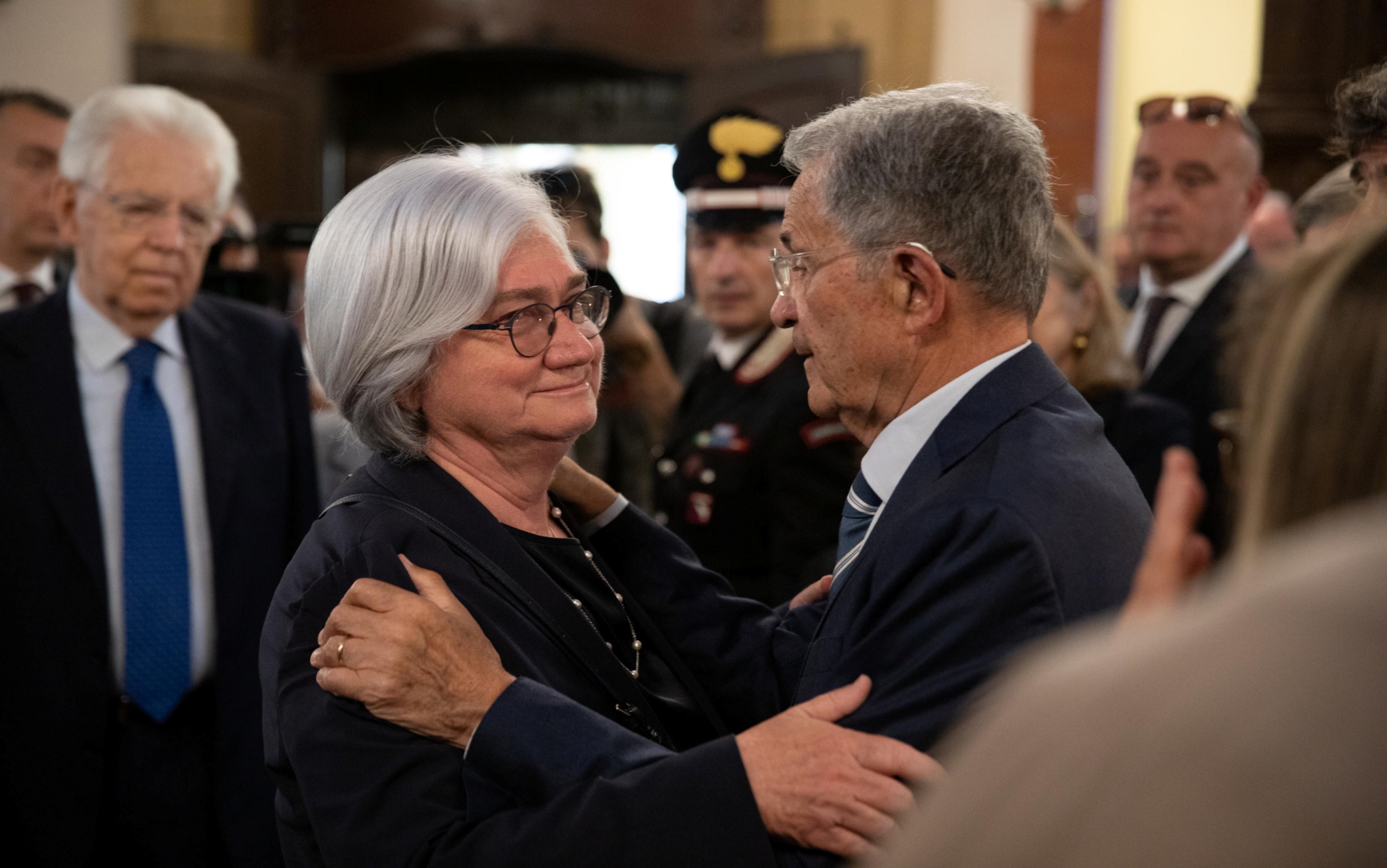 "Rosy Bindi saluta Romani Prodi" "Bologna/ 16 giu 2023" ANSA/MAX CAVALLARI